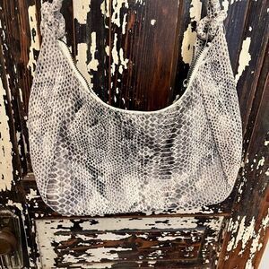 NWOT Elliot Luca snakeskin small handbag.